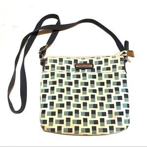 Tommy Hilfiger Geo Print Crossbody Bag in Blue, White, Green